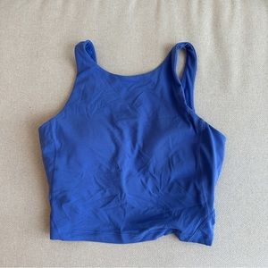 LULULEMON HIGH NECK ALIGN TANK TOP BLUE INDIGO